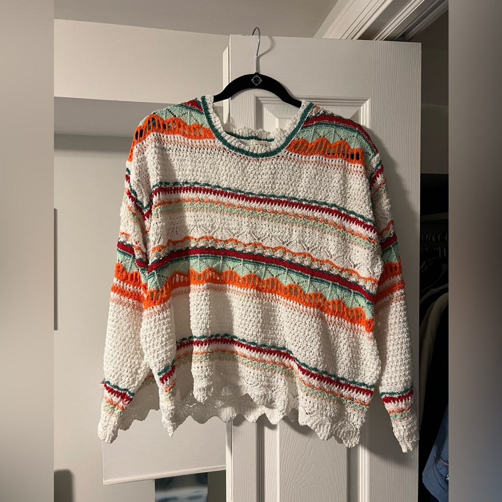 Colorful Striped Women's Sweater